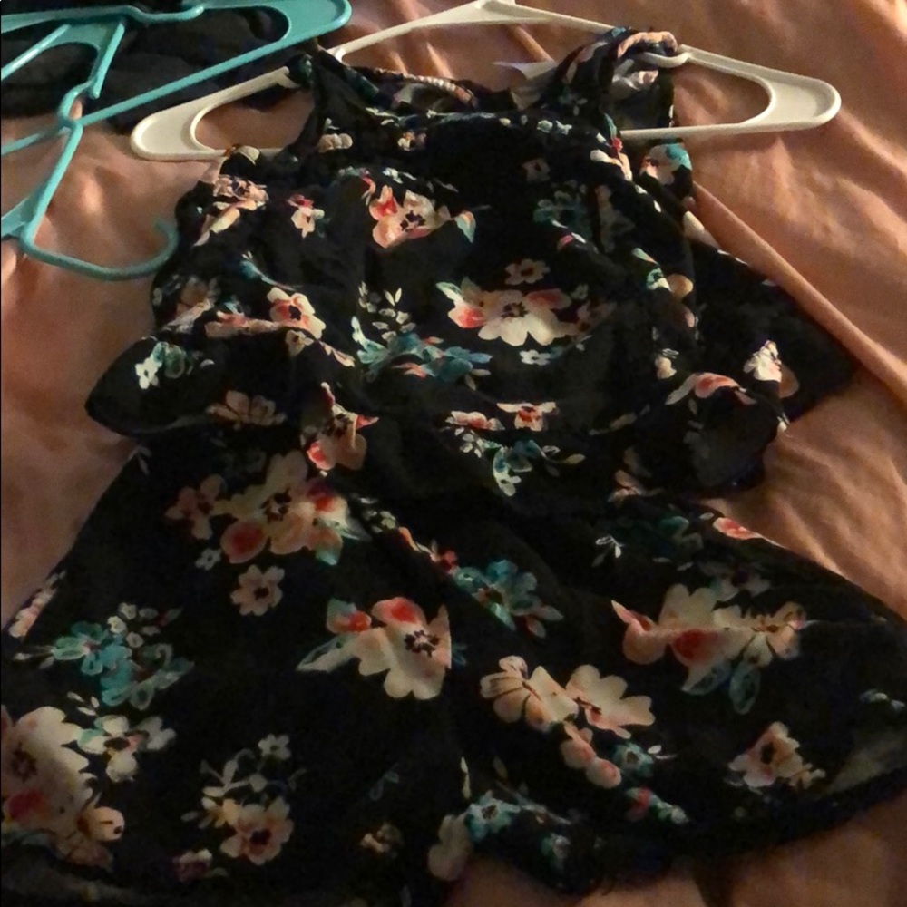 Girls flower romper